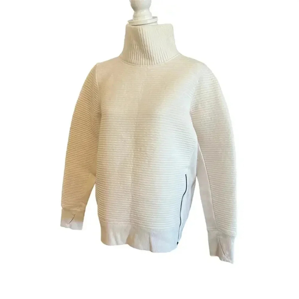 ALL IN MOTION TEXTURED TURTLE NECK PULLOVER WOMENS SIZE MEDIUM